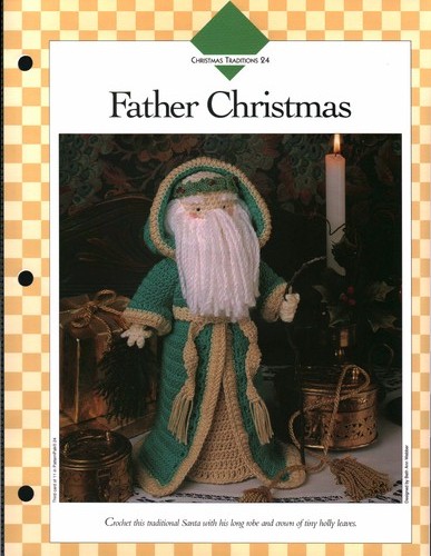Father Christmas - Christmas Trads 24 | Vanna Crochet Faves 85240-D