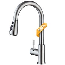 Kitchen Faucet with Pull Down Sprayer, Single Handle High Arc Kitchen Sink Fa...
