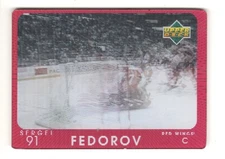 1997-98 UD Diamond Vision Sergei Fedorov Card #23 Detroit Red Wings