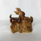 Vintage Shawnee USA Glazed Ceramic Deer Fawn Planter Pottery MCM Cute Kitschy