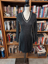 Rag and Bone Women's XS Wool Blend Grey Sweater Style Dress Long Sleeves Mini