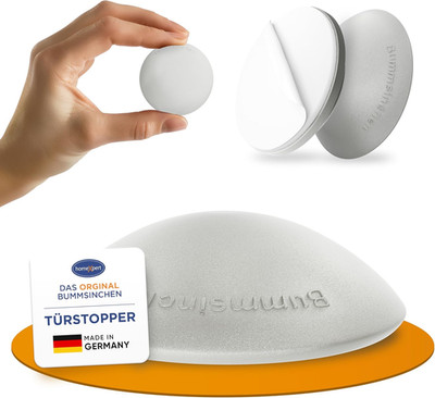 homeXpert Türstopper Wand Grau selbstklebend [10 Stück] - Ø 40 mm - kleiner Wand