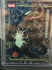 2026 Topps Chrome Marvel Venomouse Spider-Web Refractor (#189), serial-148/399.