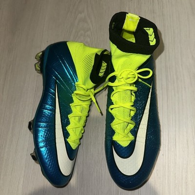 Nike Mercurial Superfly IV FG 718753-487 Soccer Cleats Blue Football US Mens 6
