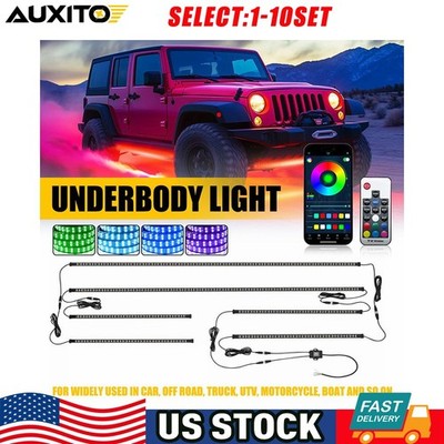 Multicolor LED Dream Lights Strip Neon Underglow Kit for Car Van and SUV 6-30X