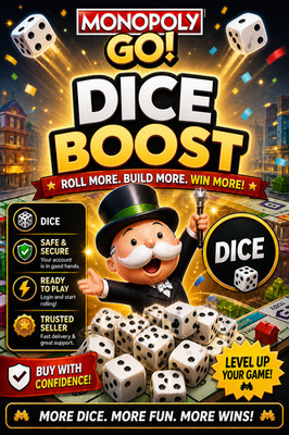 Monopoly Go MOGO Dice Boost 100k-300k DICE TRUSTED SELLER 1000s FEEDBACK!