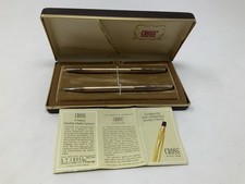Cross Century 1/20 14K Gold-Filled Vintage Ballpoint Pen Pencil Set With Case