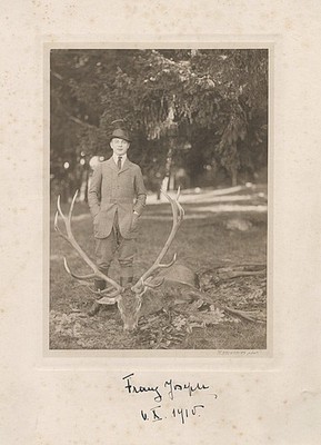 Prinz Franz Joseph Thurn und Taxis (18671952) Portrait Foto signiert 1913