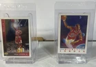 Lot of 2 Michael Jordan Chicago Bulls Vintage Basketball Cards Fleer Upper Deck