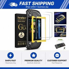ivoler Ultra HD Clear Screen Protector for Steam Deck OLED/LCD 2-Pack