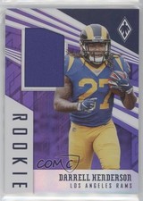 2019 Panini Phoenix RPS Memorabilia Purple 43/75 Darrell Henderson #25 0d9o