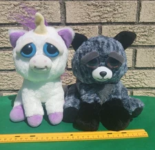 Feisty Pets Tricky Ricky The Silver Fox & Unicorn Plush William Mark Rare 2017