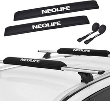 Soft Roof Rack Pads with Two 15 Ft Tie down Straps for Surfboard, SUP Paddleboar