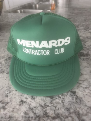 #ad Vintage Menards Contractor Club Truckers Hat Adjustable $19.99