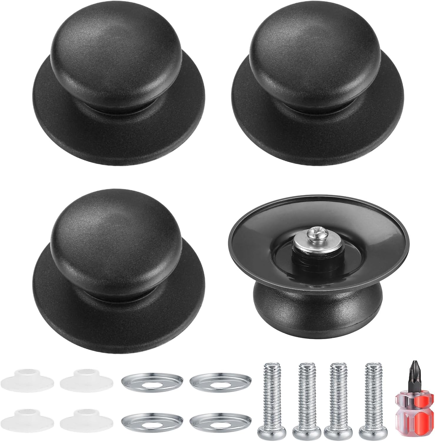 4 Pcs Pot Lid Knob, Universal Replacement Pan Lid Cover Knobs, Kitchen Cookware