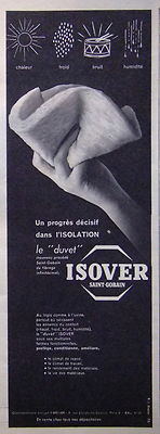 WERBUNG ISOVER SAINT GOBAIN ENTSCHEIDENDER FORTSCHRITT IN DER ISOLIERUNG DAUNEN