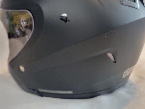 Harley Davidson Motorcycle Helmet Size Small Matte Black w/ Shield & Bag - HDH1V - Picture 6 of 15