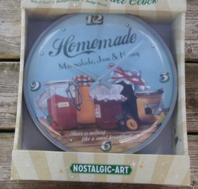 Wanduhr, Küchenuhr - Homemade Marmelade -  von Nostalgic Art - 31 cm Ø