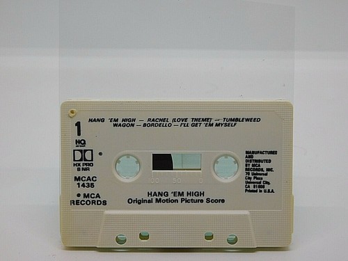 Cassette Hang Em High Original Score 1986 MCA Records Clint Eastwood - Picture 2 of 2