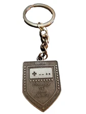 8BITDO In Memory of FC30 Keychain  Gaming Controller Retro Logo Game Advertising