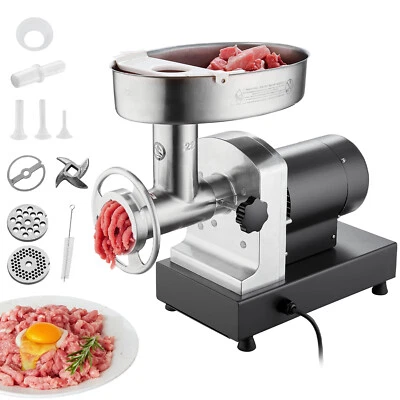840lb/h Electric Meat Grinder #22 Heavy Duty Commercial Sausage Maker Mincer