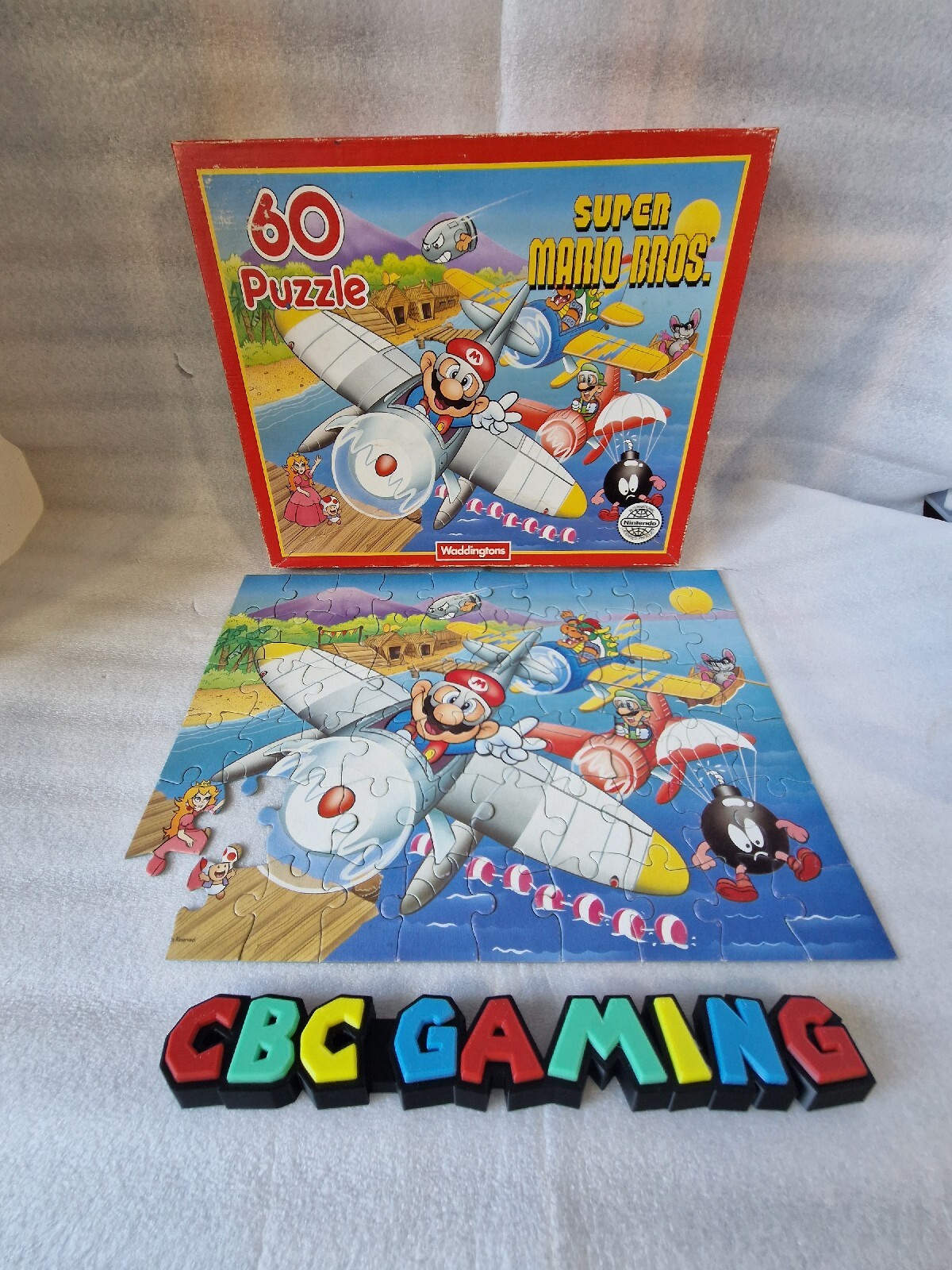 Waddingtons Super Mario Bros 60 Piezas Puzzle 1991 Nintendo - Raro - Coleccionable