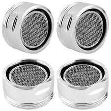 4 PCS Faucet Aerator Kitchen Sink Aerator Faucet Filter with Solid Brass Shel...