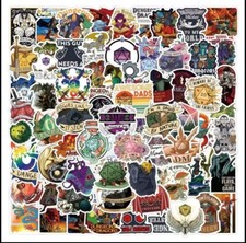 10pcs Dragons And Dungeons Stickers DnD, DM, Crit 20, Dice Game Table Top