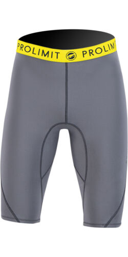 2024 Prolimit Mens Airmax 1.5mm Wetsuit SUP Shorts - Grey / Black / Yellow