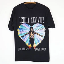 993 Lenny Kravitz Universal Love Tour Short Sleeve Black  All Size Shirt HE1263