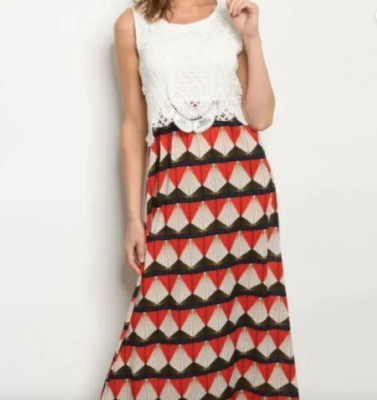 Be You Tiful Multicolor Crochet Overlay Bohemian Going Out Sleeveless Maxi  Dress | eBay