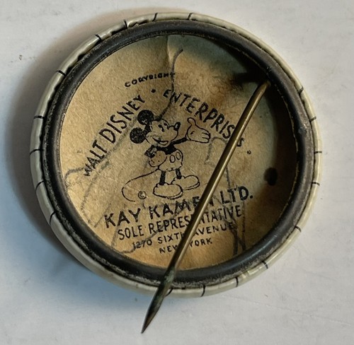 1930'S MICKEY MOUSE GLOBE TROTTERS MEMBER PIN KAY KAMEN HALL’S BREAD - 第 4/4 張圖片