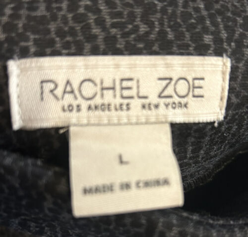 Pantalones Rachel Zoe Mujer L Estampado Animal Elástico Punta Trabajo Carrera Pull On - Imagen 3 de 3