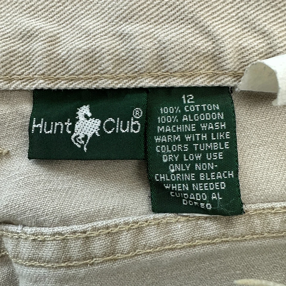 Vaqueros Hunt Club de pierna recta para mujer talla 12 beige denim Foto 3 de 4