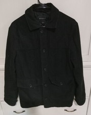 Banana Republic Wool Blend Coat Jacket Men's - Dark Charcoal - Small - 488189