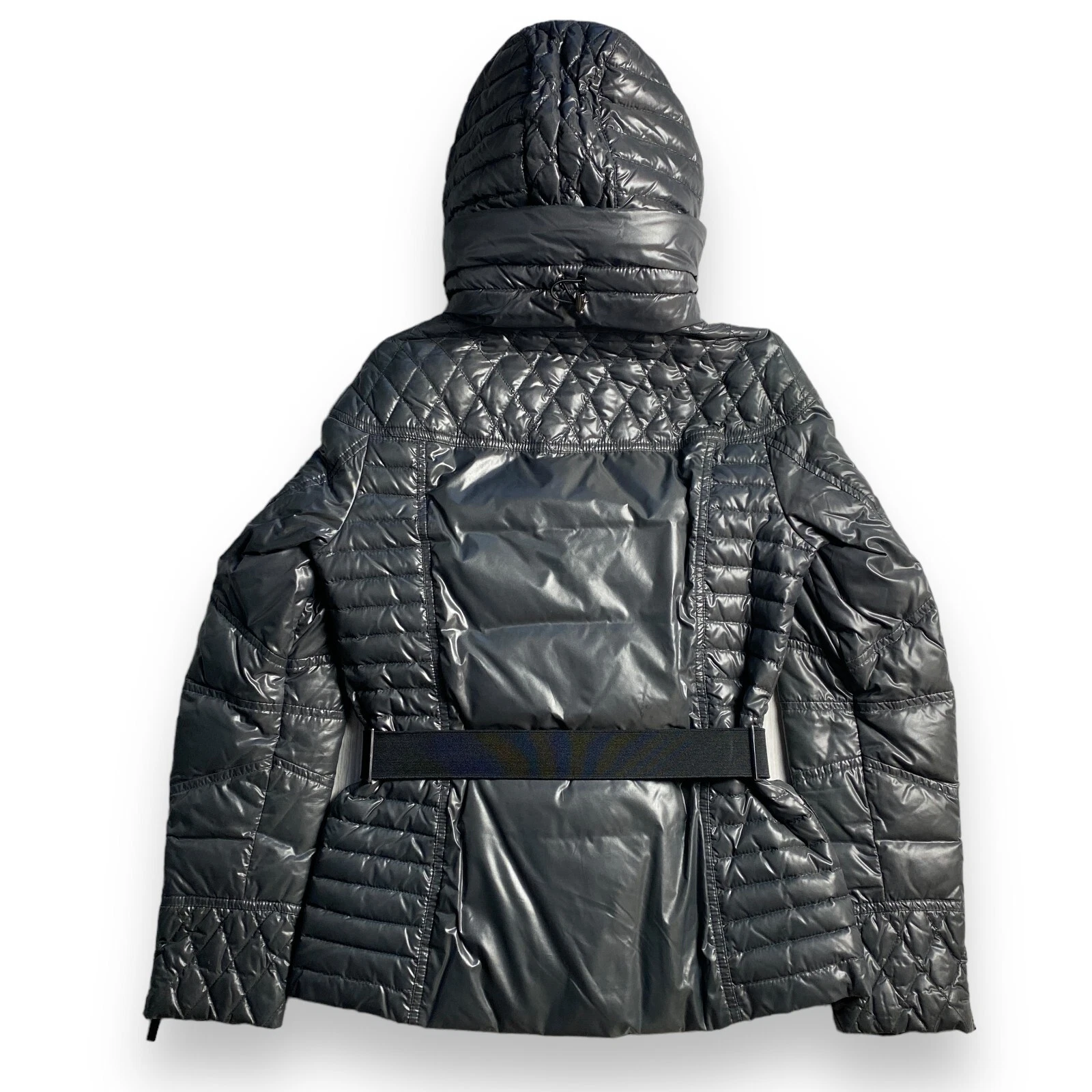 MONCLER Magritte RARO piumino donna vintage grigio metallizzato taglia 1 S