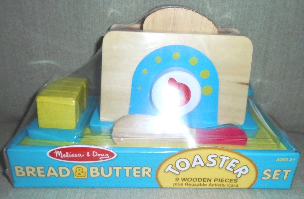 MELISSA DOUG BREAD AND BUTTER TOASTER SET U2 U3 eBay