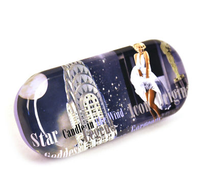 Marilyn Monroe starre Brillenetuis - Metallhalter - Kerze im Wind