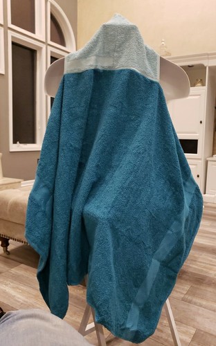 Smurf Smurfette Toddler Child Girl BoyHooded Bath Beach Towel Blue Big 1 Kohls - Picture 6 of 17