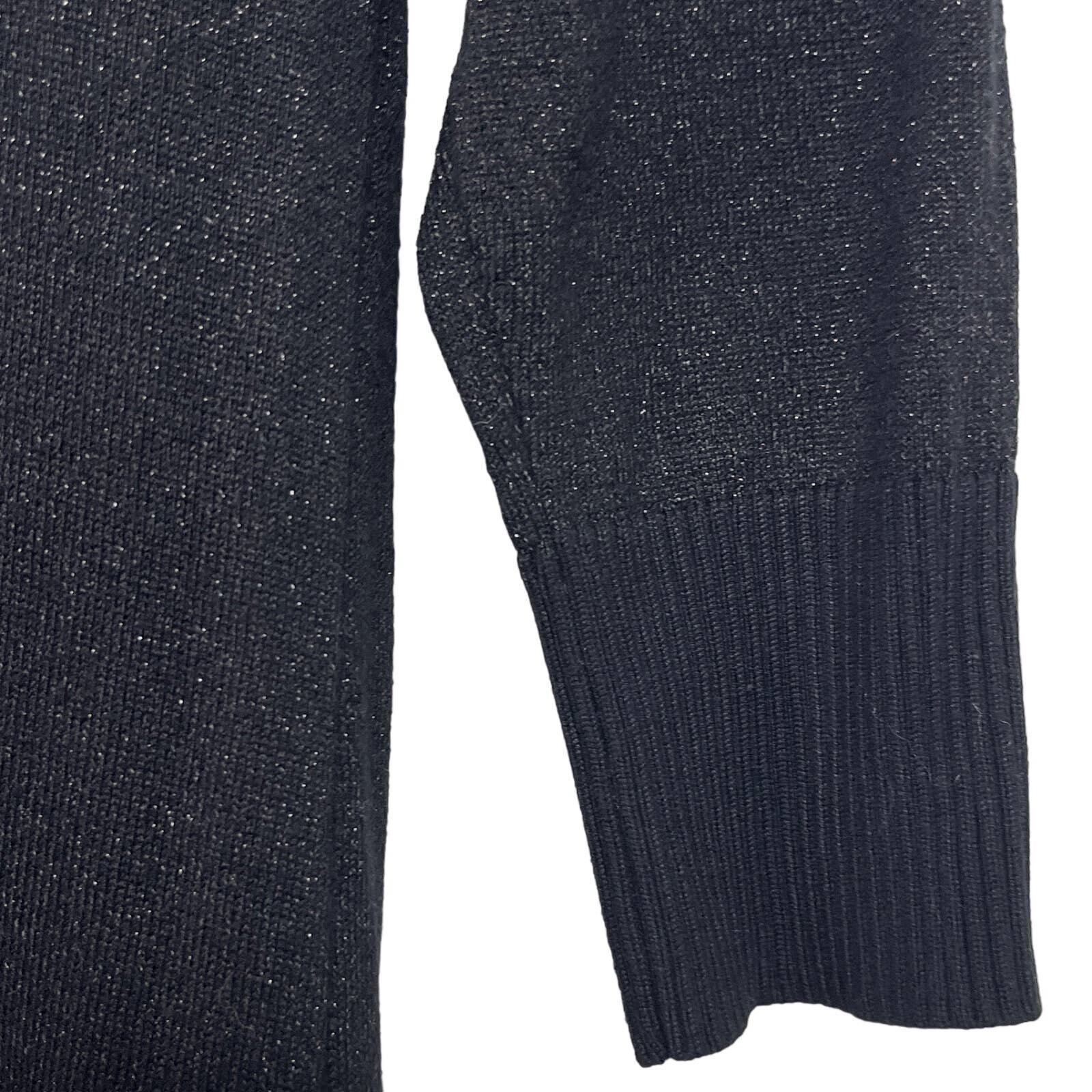 MICHAEL KORS Black Shimmer Sweater Dress Boatneck… - image 10