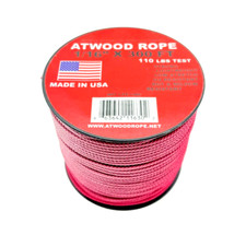 Atwood Rope 1/16" x 300 ft, 110 lbs Test Red Microcord Paracord