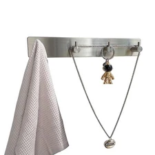 AXBUS Wall Mounted Key Holder4 Key hooks for Wall DecorativeAdhesive Key Orga...