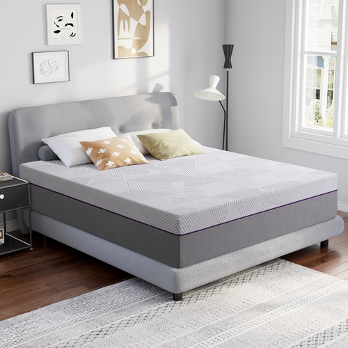 8"/10"/12" Gel Memory Foam Mattress, Twin Full Queen King No-Noise Mattress - Picture 4 of 27