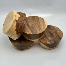 3 SWEET GUM BOWL BLANKS, 6”x2.5”, BULK LISTING, WOOD LATHE TURNING STOCK