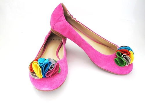 Noe Planos Women Leather Zapatos Planos Rosa Fucsia | eBay