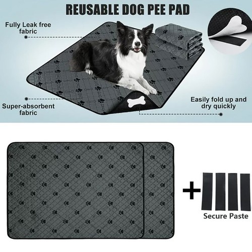 1/2/4PCS Pet Pee Pads Dogs Puppy Potty Training Mat Non-Slip Waterproof Washable - Picture 2 of 11