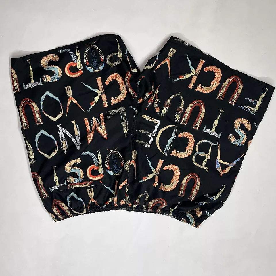 Pantalones cortos de natación de verano Supreme Alphabet Water SS18 NEGROS TALLA XL Los Angeles NY Foto 2 de 4