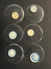 LOT OF 6 GLASS POCKET WATCH CRYSTALS SIZE 17 REPLACEMENT PARTS