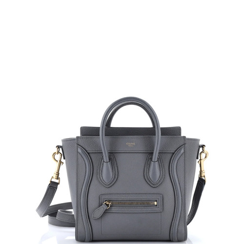 Celine Luggage Bag Grainy Leather Nano