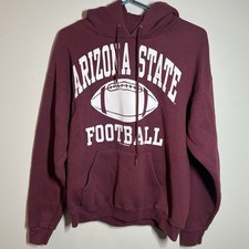 Vintage 90's Lee Sports Heavyweight Arizona State Football Sweatshirt Hoodie M
